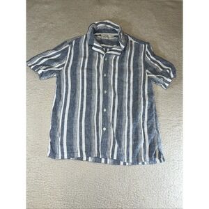 Abercrombie & Fitch Men's Small Linen Blend Button Up Casual Shirt